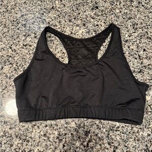 Seamless Black Sports Bra
